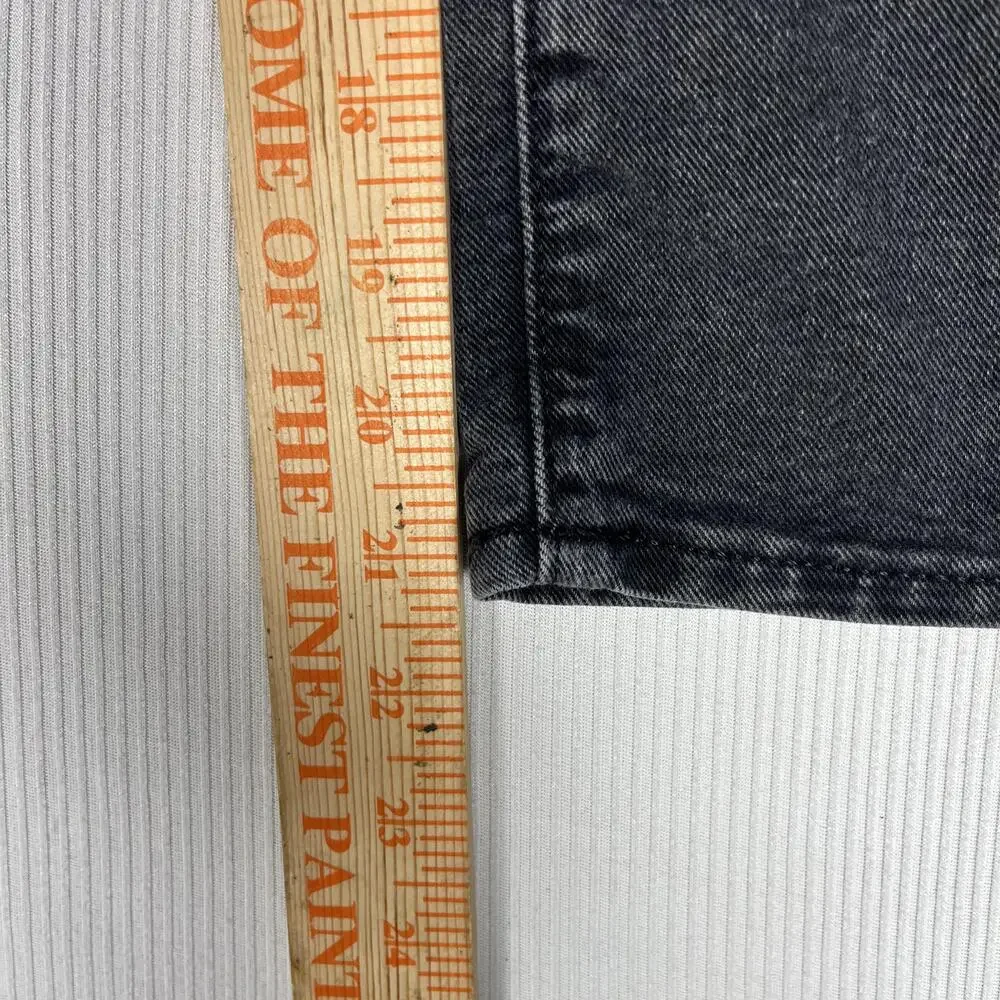 Old Navy Jeans Girls 8 Gray High Rise Baggy Wide Leg Built-In Tough Denim